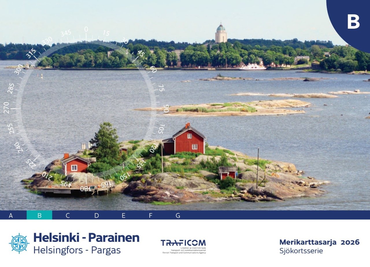 N2000-pohjaisen merikarttasarja B:n kansikuva