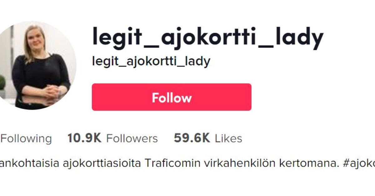 Matkani TikTokin Legit_ajokortti_ladyksi | Traficom